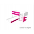 Low Height Loft Bed with End Pull-Out Lower Bed